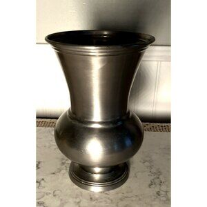 Restoration Hardware Pewter Vendome Trophy Urn Vase Made in India Preowned